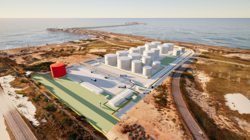 Projeção do projeto do parque de tancagem: investimento total declarado é de R$ 430 milhões. Destes, R$ 343 milhões financiados pelo Banco do Nordeste (BNB)
