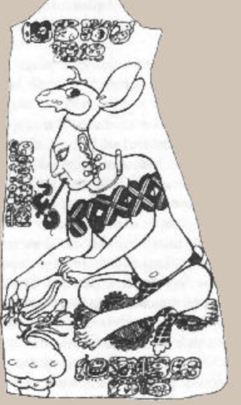 Uma relíquia do século X encontrada na Guatemala mostra um maia fumando folhas de tabaco amarradas, sugerindo que a prática remonta a mais de dois milênios.