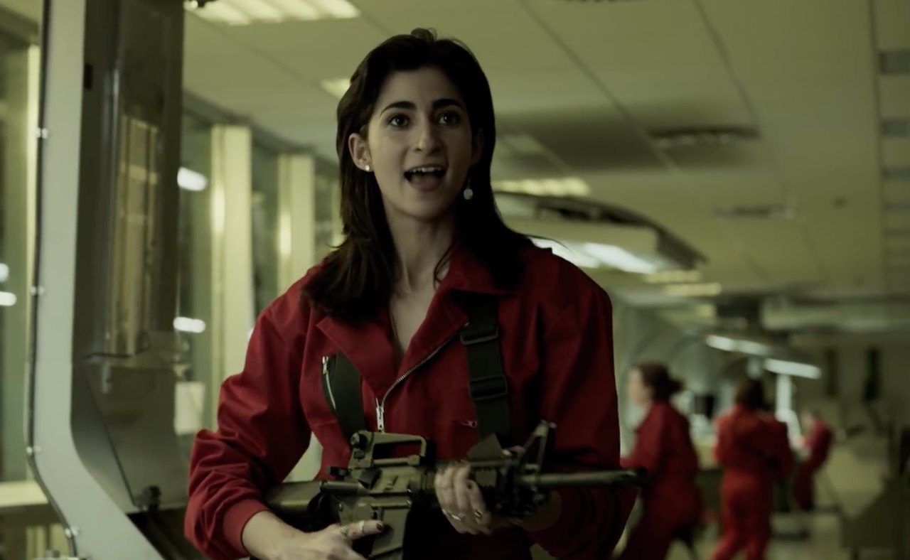 Personagem Nairóbi:  a) Ágata Giménez;  b) Anna Fernandez;  c) Andréa Rodriguez;  d) María Fernandez