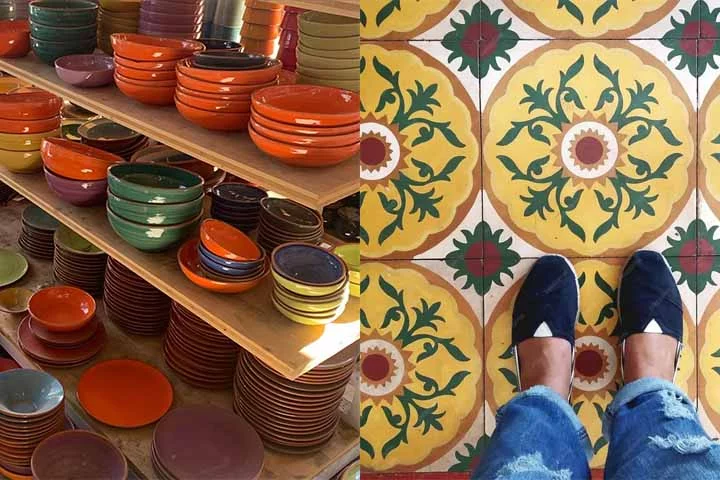 Ilha de Maiorca, Itália - Faz a maiolica , um tipo de cerâmica esmaltada, especialmente popular durante o Renascimento. Esse estilo é caracterizado por sua superfície branca brilhante, obtida com um esmalte de estanho, e decorações pintadas com cores vibrantes, geralmente em azul, amarelo e verde.
