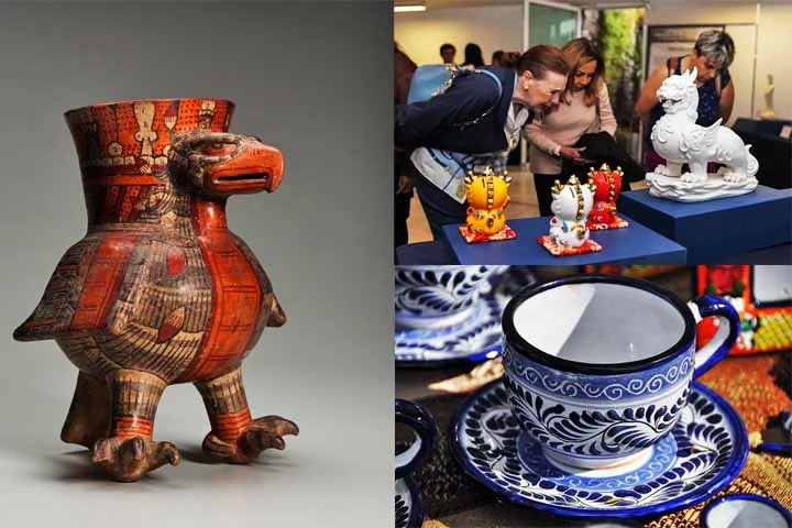 Puebla, México - Além de Talavera, a cidade de Puebla é renomada por sua cerâmica artesanal, que inclui diferentes peças como utensílios e decoração. O trabalho manual envolvido e o processo de esmaltação é o que garante prestígio e continuidade à sua tradição ceramista.
