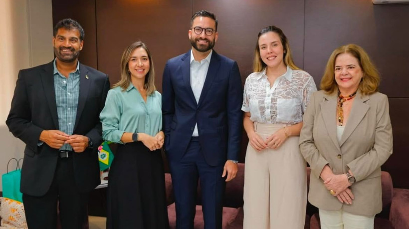 Apresentação do novo cônsul honorário a vice-governadora do estado, Jade Romero