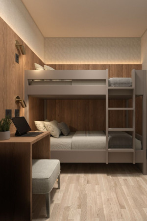 O espa&ccedil;o, denominado W Airport Rooms Fortaleza, foi elaborado pela empresa W Premium.(Foto: W Premium/Divulga&ccedil;&atilde;o)