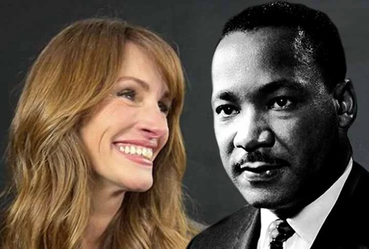 A família de Julia Roberts contou com uma importante ajuda do líder e ativista político Martin Luther King na época do nascimento da atriz. A curiosidade, que virou até meme na internet no início de 2024, foi confirmada pela estrela de cinema em 2022. 
