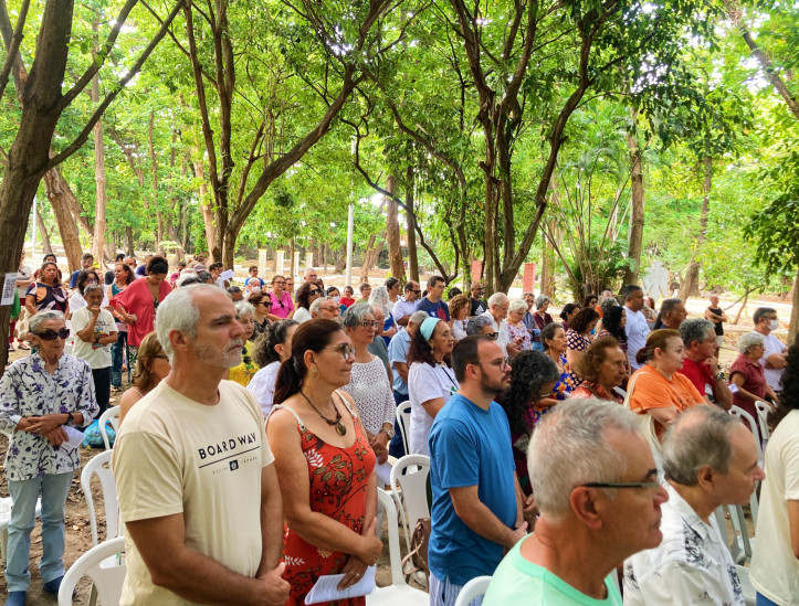 FORTALEZA-CE, BRASIL, 16-02-2025: Missa ecumênica da Igreja em Saída com foco em ecologia e preservação ambiental. (Foto: Lorena Louise/ O Povo)