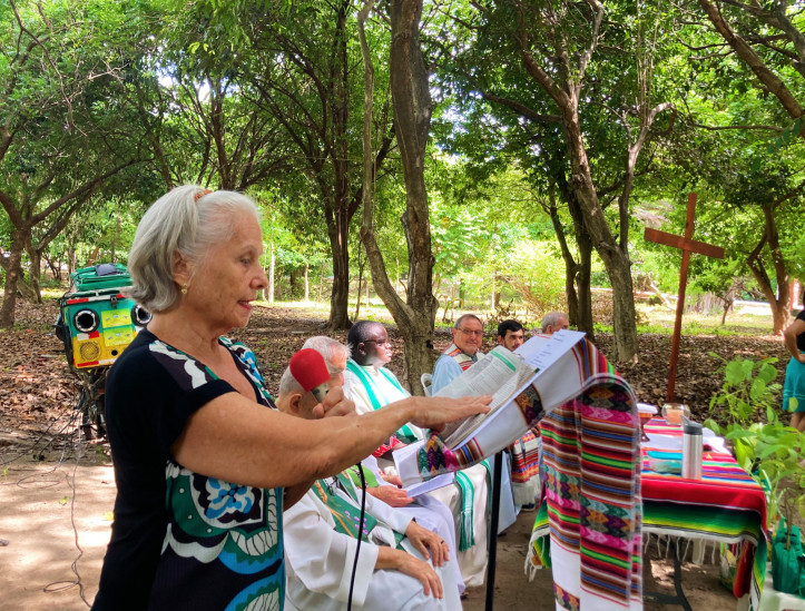FORTALEZA-CE, BRASIL, 16-02-2025: Missa ecumênica da Igreja em Saída com foco em ecologia e preservação ambiental. (Foto: Lorena Louise/ O Povo)