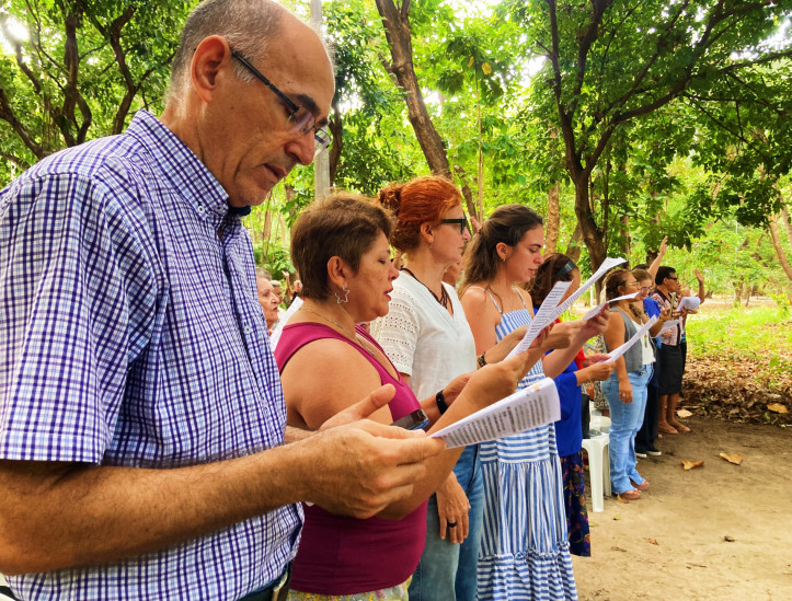 FORTALEZA-CE, BRASIL, 16-02-2025: Missa ecumênica da Igreja em Saída com foco em ecologia e preservação ambiental. (Foto: Lorena Louise/ O Povo)