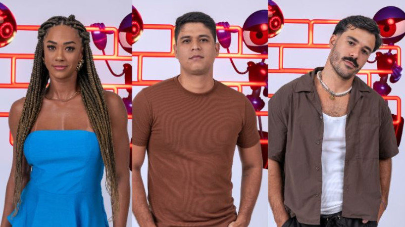 Aline, Guilherme e Mateus estão no 5 º Paredão do BBB 25; companhe votação da enquete  e veja quem sai  