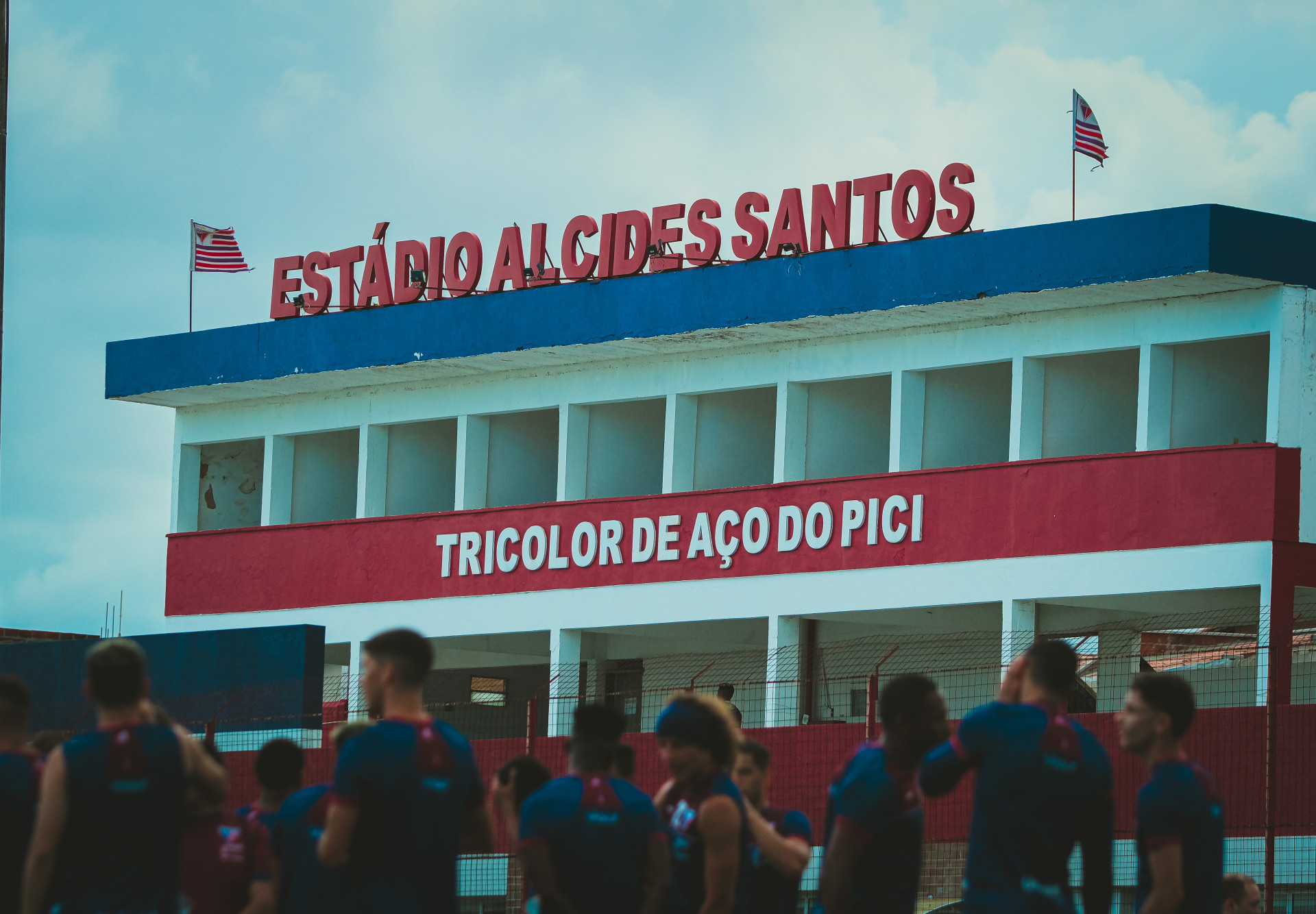 Letreiro do Centro de Excelência Alcides Santos (Foto: Mateus Lotif/Fortaleza EC)