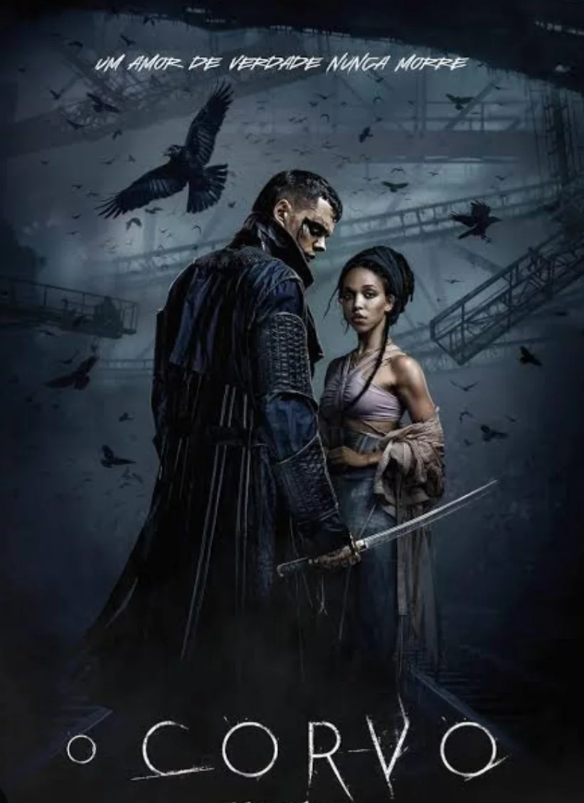 O Corvo - Dirigido por Rupert Sanders, o filme traz uma nova interpretação do clássico sombrio sobre vingança e redenção. Detalhes específicos da trama ainda não foram totalmente revelados, mas a expectativa é de uma abordagem estilizada e intensa da história cultuada.
