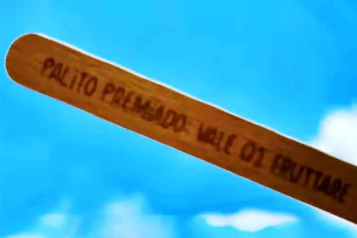 A pessoa que encontrar a mensagem premiada ganha um picolé extra. Nos palitos especiais consta a seguinte mensagem: “Palito Premiado. Vale 01 Fruttare”. 

