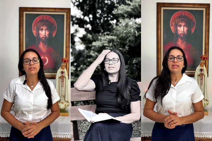 Venho com este canal retomar a minha identidade. Muitas pessoas me conhecem como a Grávida de Taubaté, mas agora quero ser conhecida como Maria Verônica, afirma. Ela argumenta que ficou distante da igreja por sete anos e que isso a levou a protagonizar o episódio da falsa gravidez. 
