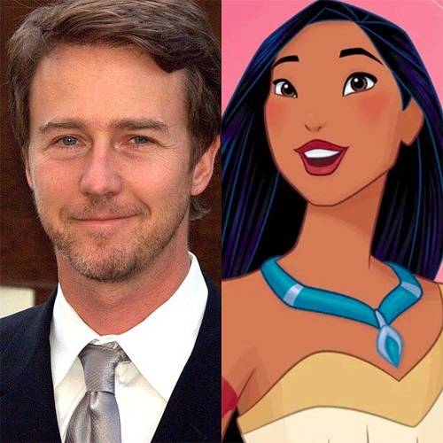 Em 2023, enquanto participava do programa de TV Finding Your Roots, do canal americano PBS, Edward Norton descobriu que é descendente de 12ª geração de Pocahontas. 