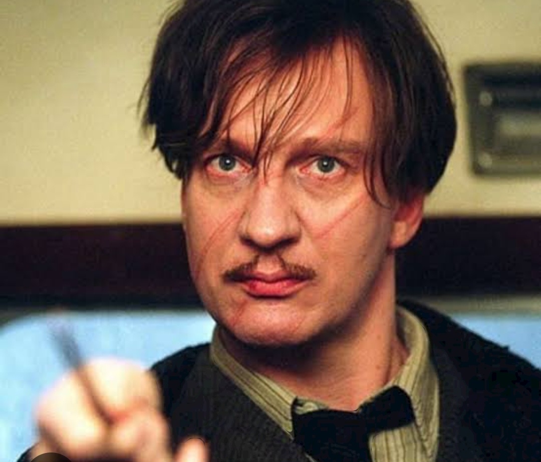 Professor Remus Lupin em Harry Potter (2001-2011). Os filmes são baseados nos livros de J.K. Rowling, que falam sobre um jovem bruxo que enfrenta desafios mágicos e luta contra o feiticeiro das trevas, Voldemort. É possível assistir no MAX, Amazon Prime e Apple TV.