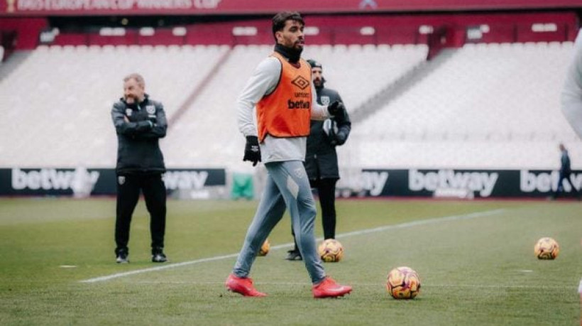 Meia do West Ham tem diagnosticada uma lesão leve no tornozelo, mas que pode tirá-lo de ação por até um mês