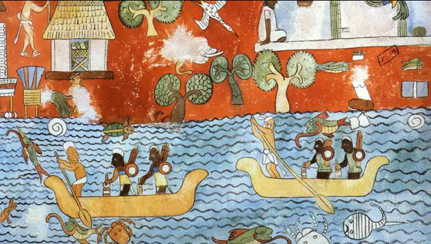 O povo Maia começou a viver o seu momento de declínio durante o século IX depois de Cristo. Alguns estudos indicam como uma das possibilidades para o seu fim uma combinação de motivos como guerra civil, seca e outros fatores ambientais. 