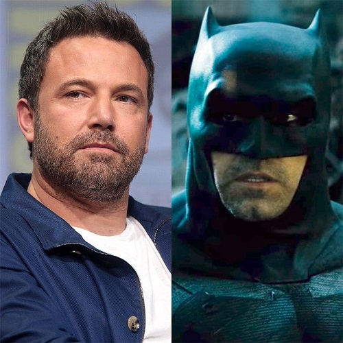 Ben Affleck: Interpretou o Batman no recente universo cinematográfico da DC, primeiro em Batman vs Superman: A Origem da Justiça (2016) e depois em Liga da Justiça (2017). Sua atuação divide opiniões entre os fãs até hoje.