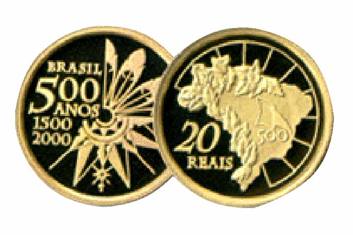 2000: Outro modelo lançado em comemoração aos 500 anos do Descobrimento do Brasil, esse de R$ 20.
