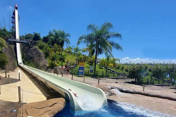 A velocidade brusca do Kilimanjaro é de 91 km/h. Ele atualmente, detém o recorde reconhecido pelo Guinness World Records de maior altura de queda individual com o corpo inclinado do mundo. 