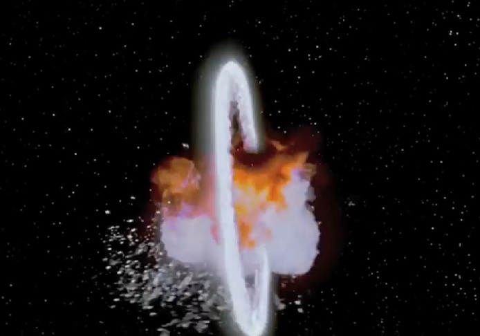 Na famosa cena de Star Wars - Episódio IV: Uma Nova Esperança (1977), a Estrela da Morte é usada para destruir o planeta Alderaan.