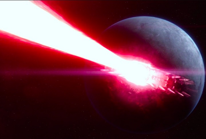 Trata-se de uma estação espacial gigantesca, projetada não apenas como uma base militar, mas também como uma superarma capaz de obliterar planetas inteiros com um único disparo de seu superlaser. 