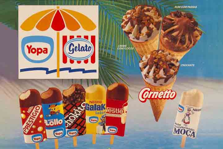 Nessa mesma década, a Nestlé formou uma parceria com a Gessy Lever para criar uma joint-venture casando as operações das marcas Yopa (da Nestlé) e Gelato (Gessy Lever) no Brasil.