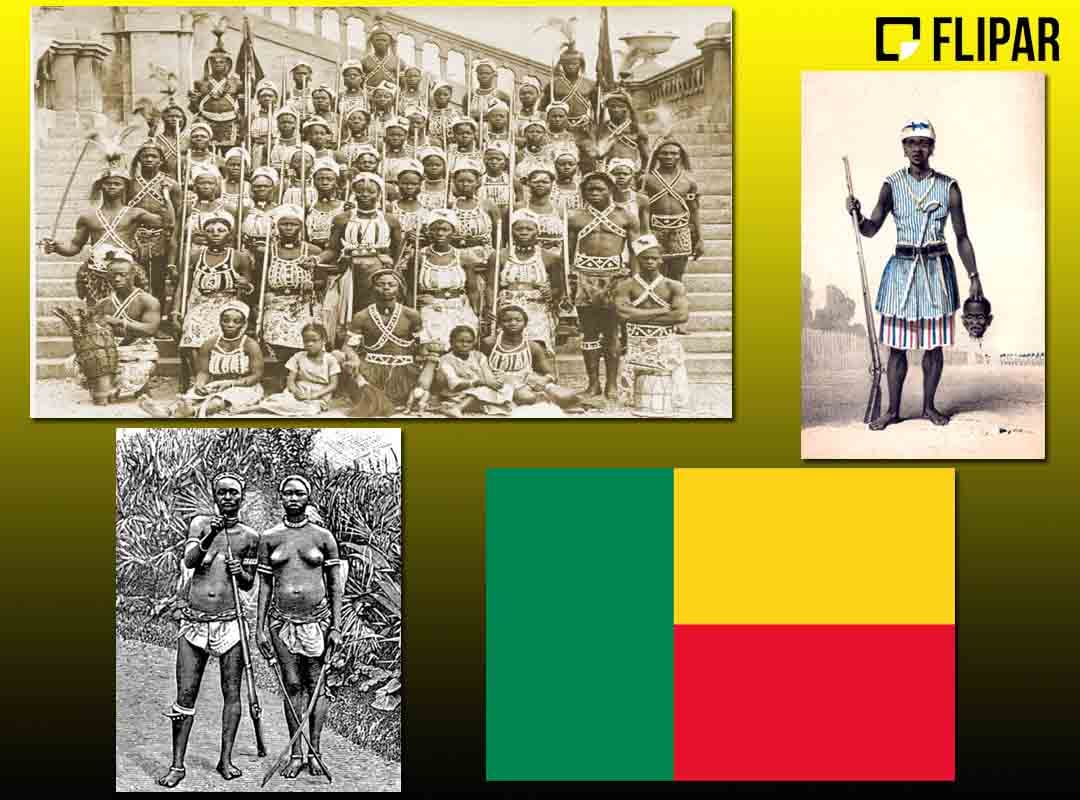 Em uma sagrada assembleia, elas cultuavam o vodum e realizavam um pacto místico para que nunca traíssem umas às outras. Esse espírito de coletividade era a arma mais poderosa que tinha, formando uma poderosa irmandade. O reino de Daomé é conhecido atualmente como parte do território de Benin, na África Ocidental.