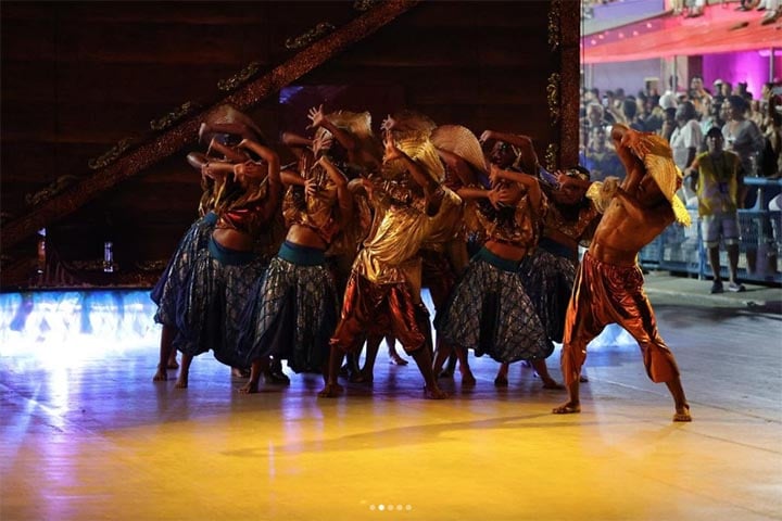 O nome Paraíso do Tuiuti deriva da junção de Paraíso das Baianas com Unidos do Tuiuti, as duas primeiras escolas do morro. A escola tem como cores o azul e o amarelo. As cores, assim como o nome, também fazem referência às duas primeiras escolas de samba da comunidade. O azul foi herdado da Unidos do Tuiuti; e o amarelo, da Paraíso das Baianas.