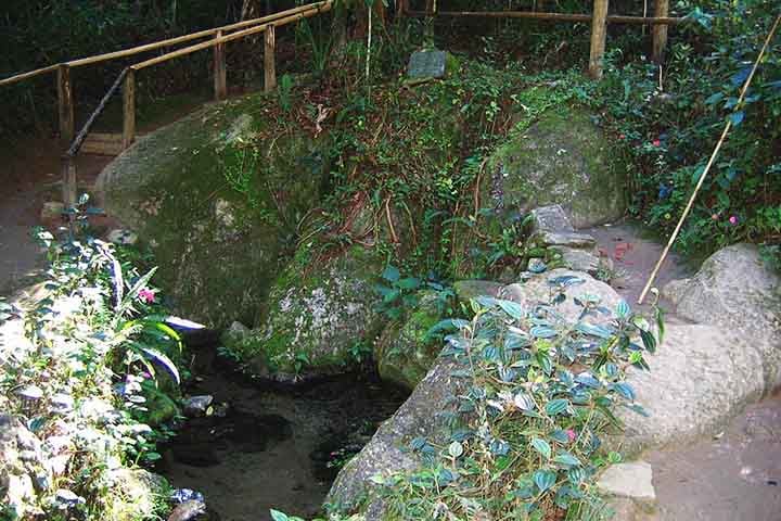 Ele nasce em Salesópolis (foto), próximo ao Oceano Atlântico, mas flui em direção contrária devido às montanhas da Serra do Mar, desaguando no rio Paraná, na divisa com Mato Grosso do Sul.