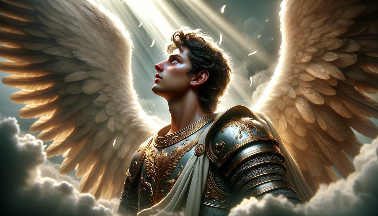 São Miguel é frequentemente descrito como o comandante das hostes celestiais. No Apocalipse (12:7-9), ele lidera uma batalha contra o dragão, que representa Satanás, e seus anjos. Essa vitória simboliza a derrota do mal e a proteção do plano divino.