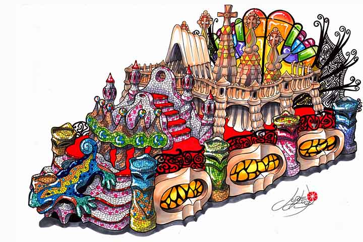 A partir dessa sinopse, os carnavalescos desenvolvem um roteiro, que mostrará o caminho que pretendem seguir no tema escolhido. Eles, então, fazem os desenhos dos croquis com a ajuda de suas equipes, que serão confeccionadas para o desfile.