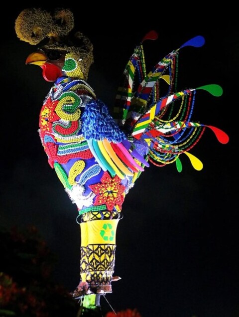 O carnaval do Recife tem como um de seus marcos a subida do Galo Gigante. Neste ano, o evento aconteceu às 19h do dia 26/02, iniciando a contagem regressiva para a folia na capital de Pernambuco. O símbolo da folia foi erguido na ponte Duarte Coelho ao som do frevo. 

