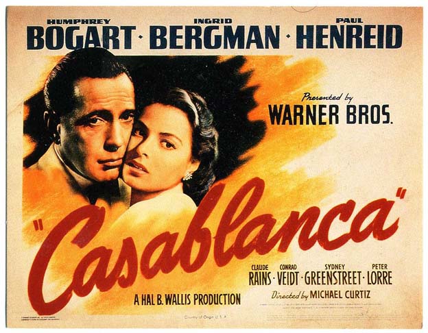 No entanto, o papel mais famoso de Ingrid Bergman foi o de Ilsa Lund no clássico “Casablanca” (1942), em que fez par romântico com Humphrey Bogart. 
