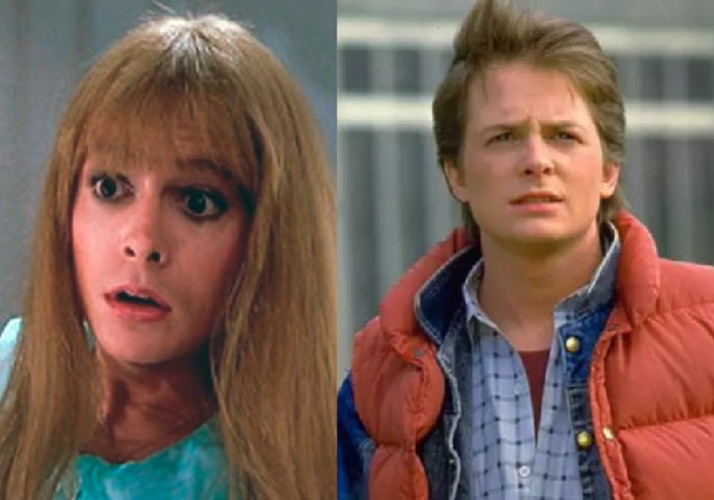 Michael J. Fox em De Volta Para o Futuro 2 (1989): Pouca gente se lembra, mas na segunda parte da trilogia que marcou os anos 1980, J. Fox interpreta não só Marty McFly, mas também sua filha, Marlene McFly.