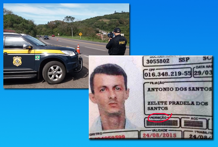 Em São Paulo, um homem foi parado numa blitz na estrada e a polícia percebeu que a carteira de habilitação dele era falsa por causa de um erro tosco de português. 