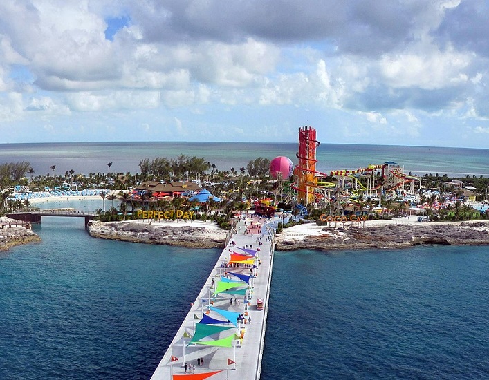 Todas as viagens incluem o chamado “Perfect Day at CocoCay”, que nada mais é do que um dia em uma ilha particular da Royal Caribbean.