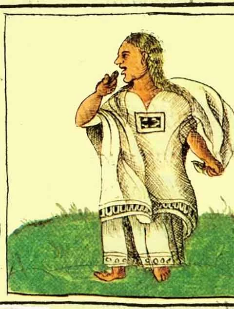 Há registros dando conta que as civilizações Maia e Asteca recorriam a uma goma de árvore para produzir uma substância colante. Esses povos também mastigavam essa goma para dar refrescância ao hálito (na ilustração, um mascador asteca) . 