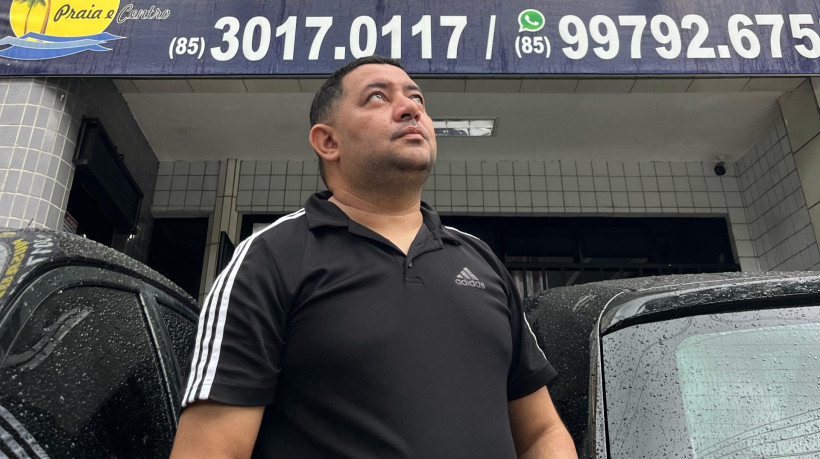 Wellington Duarte, comerciante, fala dos transtornos com o alagamento