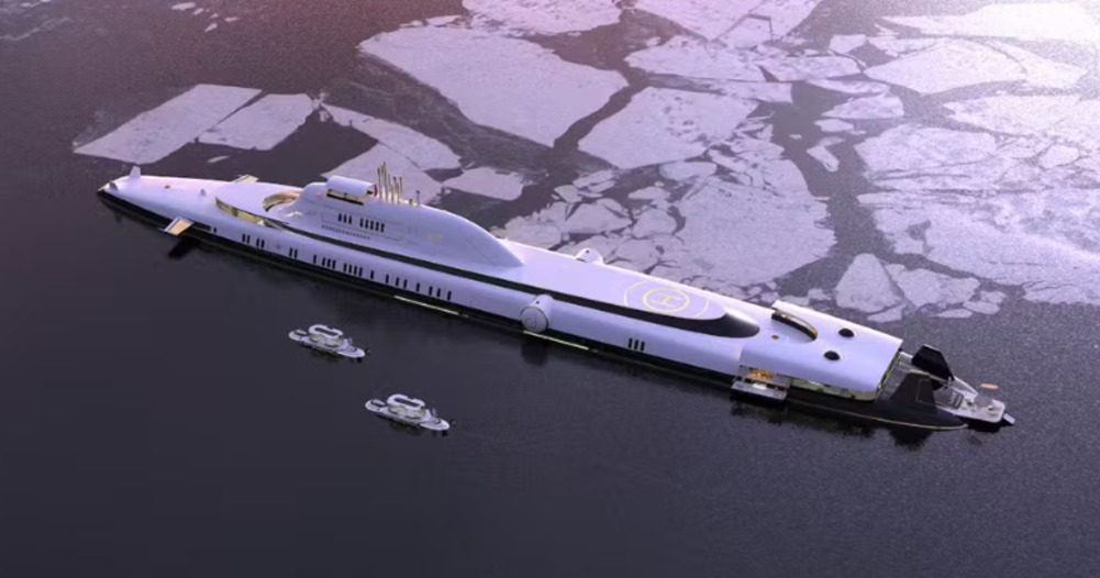 O submersível privado pode navegar até 9.320 milhas (15 mil quilômetros) durante quatro semanas, desafiando condições climáticas adversas no percurso. 