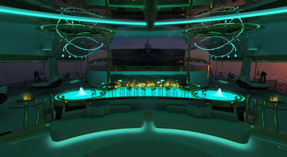 Da mesma forma, a iluminação é instalada de acordo com a preferência do comprador. Luzes podem ficar em diversas partes do submarino, desde que também atendam às normas de segurança de  prevenção de acidentes. 