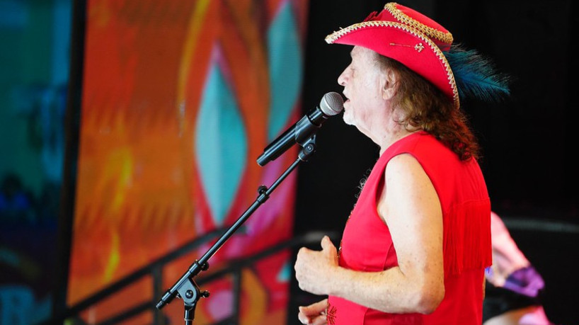 Show de Alceu Valença no Marco Zero durante o Carnaval de Recife 