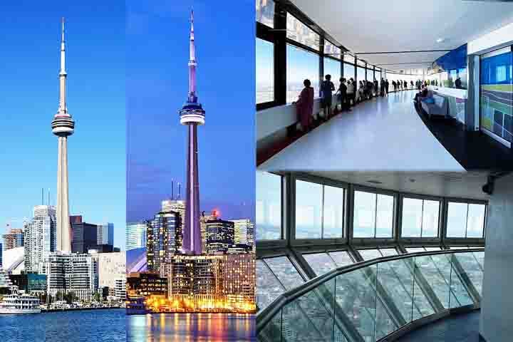 Torre CN (1976) – Um dos cartões-postais de Toronto, tem 553 metros de altura. Seu observatório oferece vistas panorâmicas incríveis da cidade e do Lago Ontário. Também abriga o EdgeWalk, onde visitantes podem caminhar na borda externa da torre.
