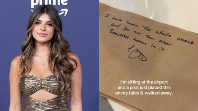 Influenciadora dos Estados Unidos viraliza ao compartilhar bilhete romântico que recebeu no aeroporto