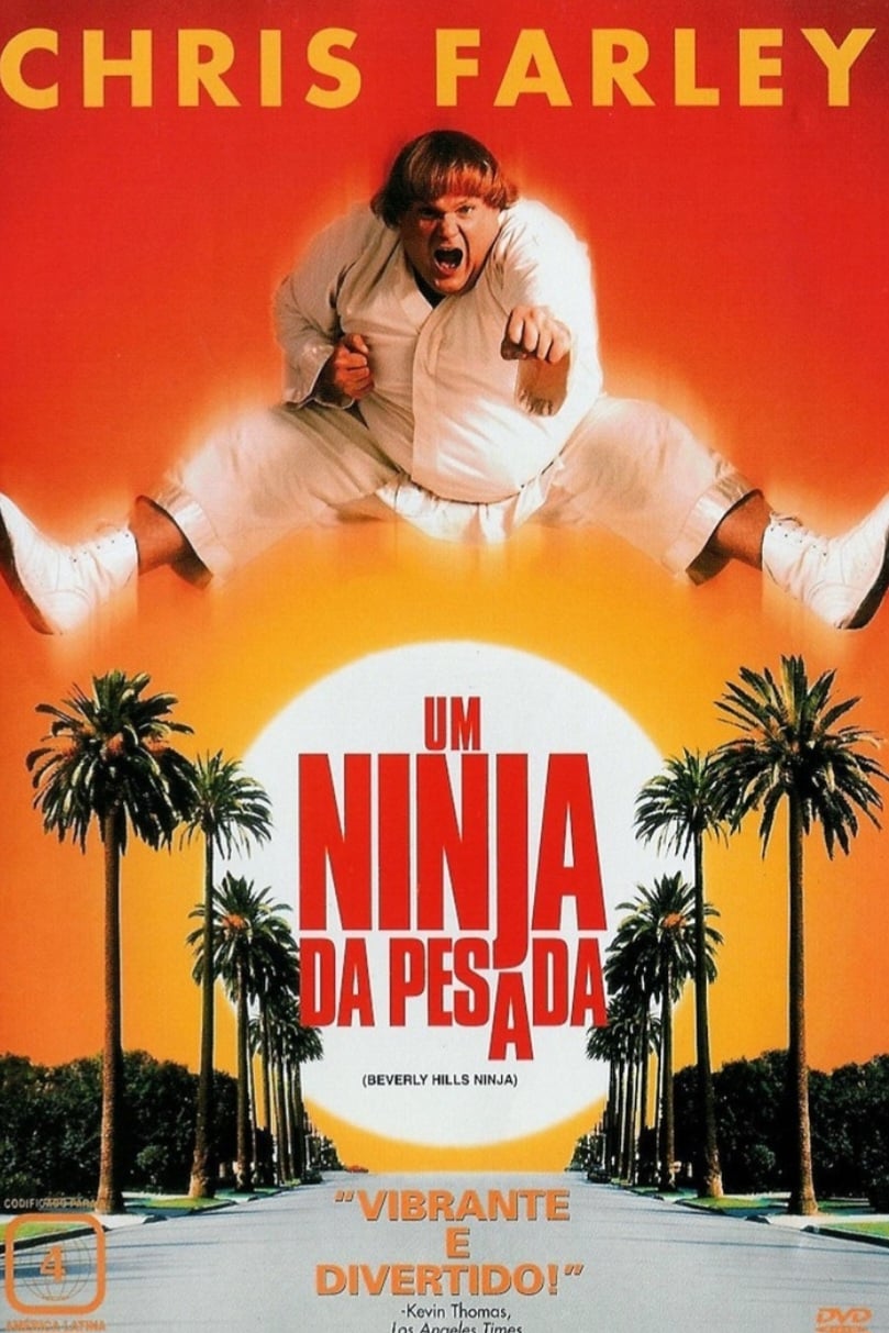 Um Ninja da Pesada (1997), dirigido por Dennis Dugan e estrelado por Chris Farley, é uma comédia que acompanha Haru, um órfão criado por ninjas no Japão. Apesar de ser desajeitado e inexperiente, ele acredita ser o escolhido para se tornar um grande guerreiro e parte para Los Angeles para proteger uma mulher em perigo.
