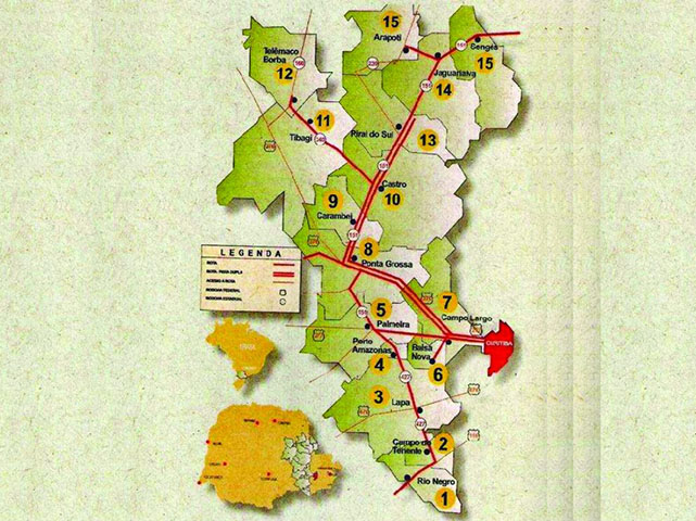 A Rota dos Tropeiros tinha três pontos de cobrança ao longo do Caminho de Viamão, que ligava o Rio Grande do Sul a Sorocaba (SP). 