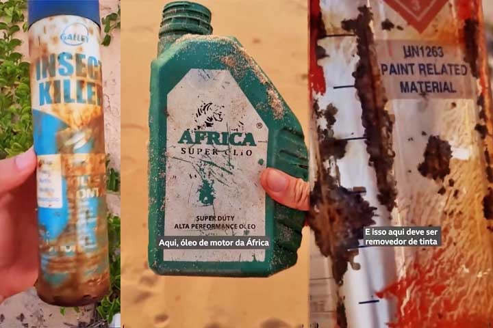 Em cinco semanas foram removidos das areias de Belmonte impressionantes 140 kg de lixo plástico, com predominância de embalagens fabricadas na Ásia.  

