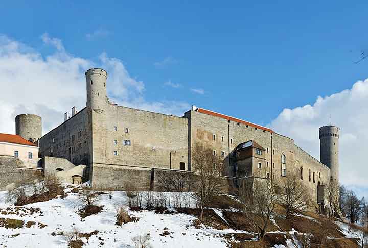 O Castelo de Toompea fica na colina calcária de Toompea, na parte central de Tallinn, capital da Estônia. Acredita-se ter sido construído no monte no século X ou XI por residentes do conselho estoniano da antiga Rävala (Revalia).