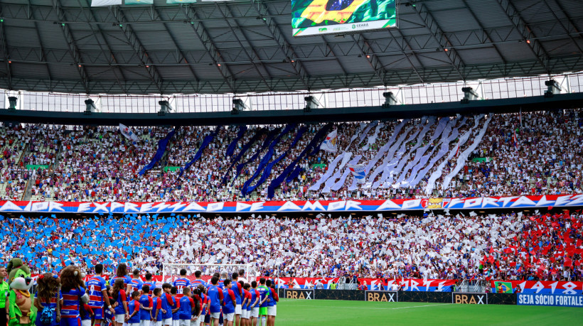 Torcida do Fortaleza no primeiro jogo das finais do Campeonato Cearense