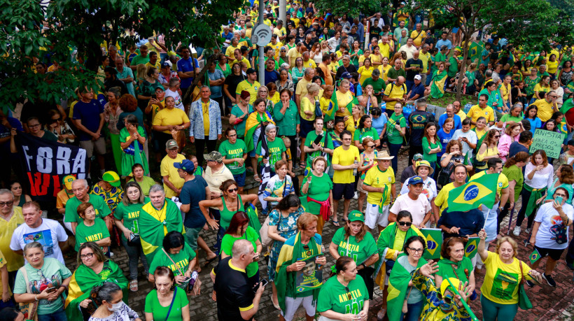 Em março deste ano, Praça Portugal recebeu manifestação pró-Bolsonaro pedindo a anistia do ex-presidente. No dia 7 de setembro, evento será de cunho religiosa e não político, dizem organizadores. 