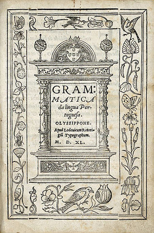 O português, idioma oficial do Brasil, é falado por cerca de 280 milhões de pessoas no mundo. É a 6ª língua mais falada no planeta.  Na foto, a capa da Grammatica da Língua Portuguesa, publicada em 1540. 